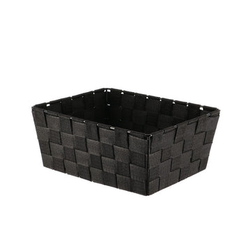 Coș Depozitare Din Poliester 19,5x25x10,5 Cm - Negru - ramosdecor