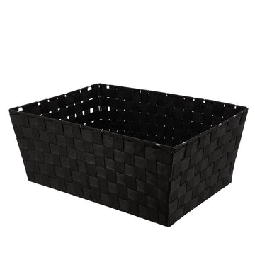 Coș Textil Depozitare 32,5x45x18 cm - Negru Elegant - ramosdecor