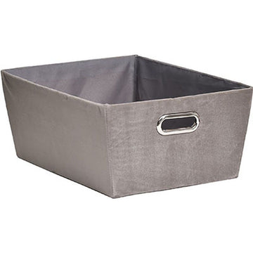 Coș Depozitare Din Catifea 32,5x45x18 Cm - Taupe - ramosdecor