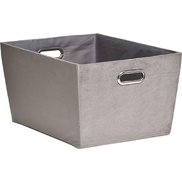 Coș Depozitare Din Catifea 35x45x24 Cm - Taupe - ramosdecor