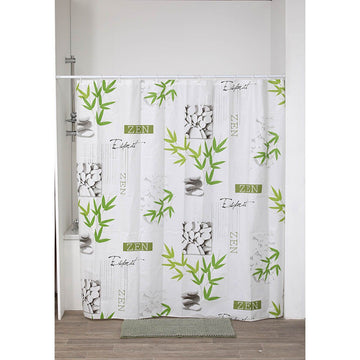Perdea Duș PEVA 180x180 Cm + 12 Inele Albe Perdea - Intemporelle - ramosdecor