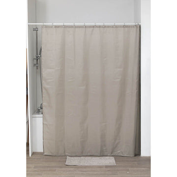 Perdea Duș Poliester 180x200 Cm + 12 Inele PP Perdea - Taupe - ramosdecor
