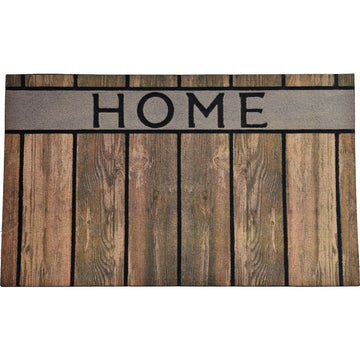 Preș Intrare Home 45X75CM Cauciuc - Efect Lemn Maro - ramosdecor
