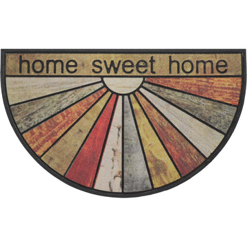 Preș Intrare Home Sweet Home Half-Moon 45X75CM Cauciuc - ramosdecor