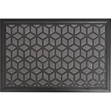 Preș Intrare Long Island 40X60CM Polipropilenă/Cauciuc - Gri Cărbune - ramosdecor