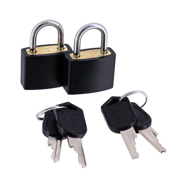 Set de 2 Lacăte cu Cheie - Negre - ramosdecor