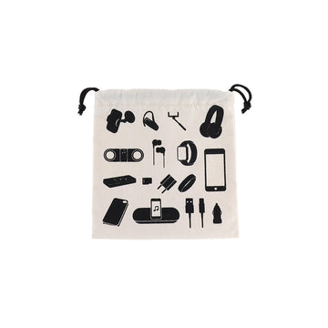 Geantă de Călătorie pentru Accesorii Electronice Imprimat - Natural - ramosdecor