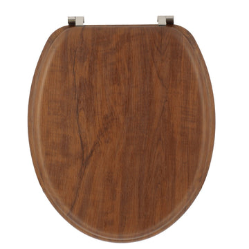 Capac de Toaletă cu Balamale din Oțel Inoxidabil - Acacia Rustic Style - ramosdecor