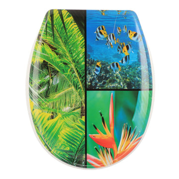 Capac De Toaletă Duroplast 18 Inch Cu Balamale Din Plastic - Island Spirit prezentat într-un decor modern marca Ramos