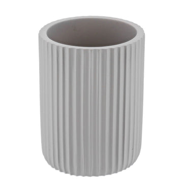 Pahar Rotund din Polirășină cu Dungi - Clear Green - ramosdecor