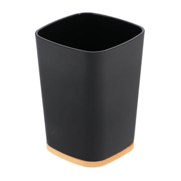 Pahar din Cauciuc cu ABS și Bambus - Negru - ramosdecor