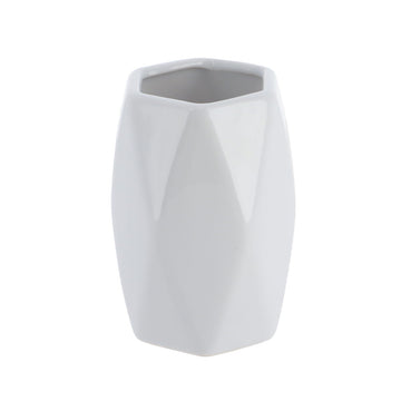 Pahar din Gresie Formă Diamant - Alb prezentat într-un decor modern marca Ramos