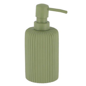Dispenser Săpun din Polirășină cu Dungi 230 ml - Khaki - ramosdecor