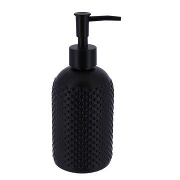 Dispenser pentru Săpun din Sticlă 410 ml - Negru prezentat într-un decor modern marca Ramos