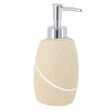 Dispenser pentru Săpun cu Efect de Piatră 240 ml - Natural prezentat într-un decor modern marca Ramos