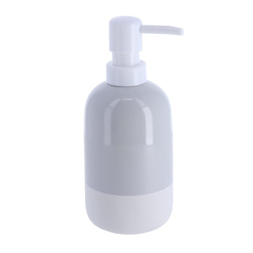 Dozator de Săpun Bicolor din Ceramică 400 ml - Gri transparent - ramosdecor