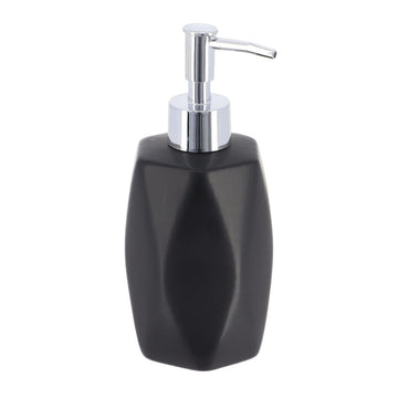 Dozator Săpun din Gresie Formă Diamant 330 ml - Neagru - ramosdecor