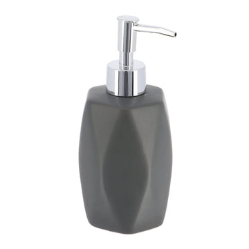 Dozator Săpun din Gresie Formă Diamant 330 ml - Gri - ramosdecor