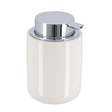 Dispenser pentru Săpun Rotund cu Pompă 235 ml - Alb prezentat într-un decor modern marca Ramos