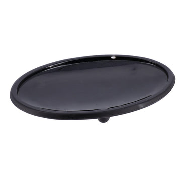 Savonieră Ovală din Sticlă - Negru prezentat într-un decor modern marca Ramos