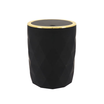 Coș de Gunoi Negru 6L - Cauciuc ABS, Stil Minimalist - ramosdecor