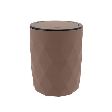 Coș de Gunoi din Cauciuc Maro 6L - Practic și Elegant - ramosdecor
