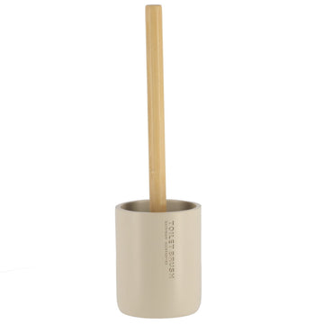 Perie Toaletă din Polirășină - Bej/Bambus - ramosdecor
