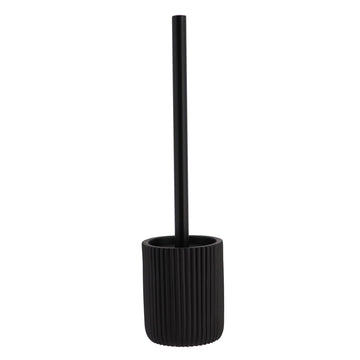 Perie Toaletă din Polirășină cu Dungi - Negru - ramosdecor