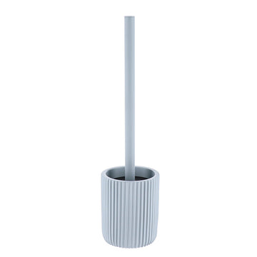Perie de Toaletă din Polirășină cu Dungi - Albastru Deschis - ramosdecor