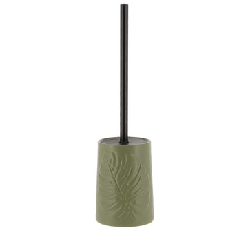 Perie de Toaletă Rotundă Decorată cu Motiv de Frunze - Khaki prezentat într-un decor modern marca Ramos