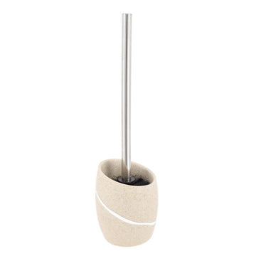 Perie de Toaletă Rotundă din Polirășină - Natural - ramosdecor
