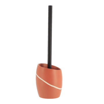 Perie de Toaletă Rotundă din Polirășină - Terracotta - ramosdecor