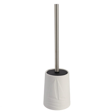 Perie de Toaletă din Gresie Decor în Formă de Barcă - Alb prezentat într-un decor modern marca Ramos