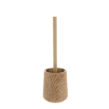 Perie de Toaletă din Polirășină cu Efect de Lemn - Natural - ramosdecor