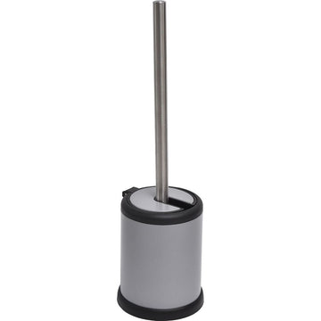 Perie De Toaletă Metalică Cu Capac Rabatabil - Gri Mat prezentat într-un decor modern marca Ramos
