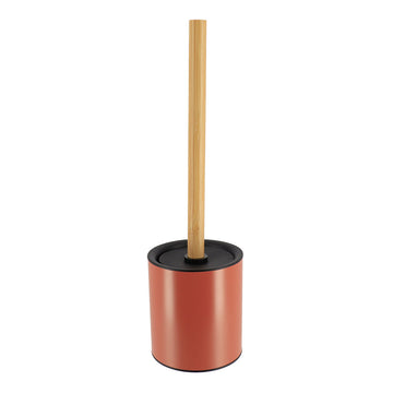 Perie De Toaletă Metalică Cu Tulpină Din Bambus - Terracotta/Bambus prezentat într-un decor modern marca Ramos