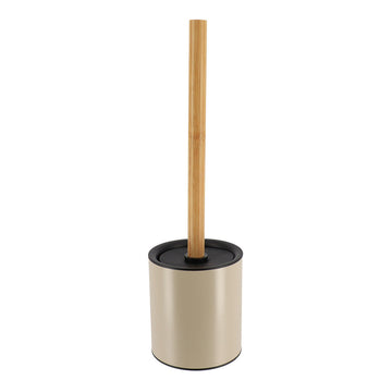 Perie De Toaletă Metalică Cu Tulpină Din Bambus - Taupe/Bambus prezentat într-un decor modern marca Ramos