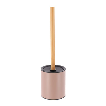 Perie De Toaletă Metalică Cu Mâner Din Bambus - Cappuccino prezentat într-un decor modern marca Ramos