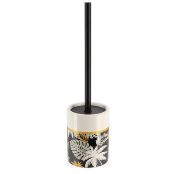 Perie De Toaletă Dolomite Imprimată Cu Tulpină Din Oțel Inoxidabil - Gold Jungle - ramosdecor