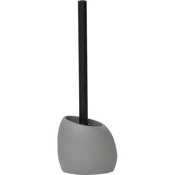 Perie de Toaletă din Polirășină Formă de Piatră - Gri - ramosdecor
