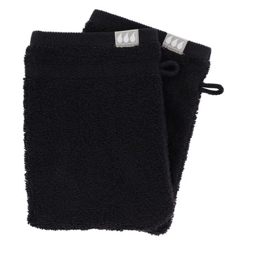Set de 2 Mănuși 100% Bumbac 15x21 cm - Negru - ramosdecor