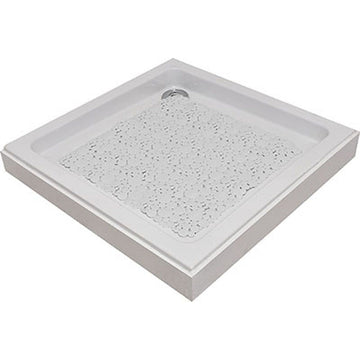 Covoraș de Baie din PVC 50x50 cm cu Bule - Alb - ramosdecor