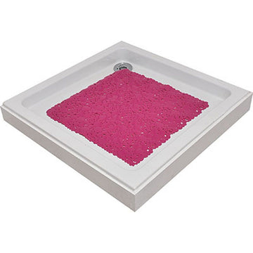 Covoraș de Baie din PVC 50x50 cm cu Bule - Fuchsia - ramosdecor