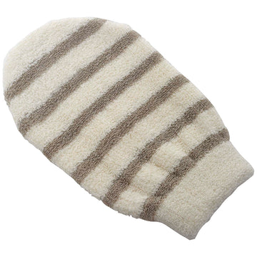 Prosoape de Față din In/Cotton cu Dungi - Crem/Taop - ramosdecor