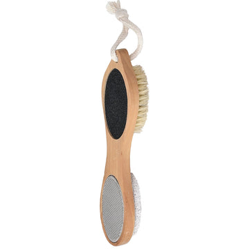 Perie de Pedichiură din Lemn cu 4 Funcții - Naturală - ramosdecor