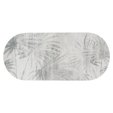 Covoraș Oasis Urban 45x100 CM - Gri/Frunze - ramosdecor