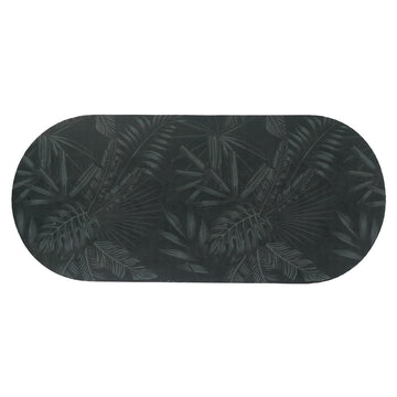 Covoraș Essential Nature 45x100 CM - Negru/Frunze - ramosdecor