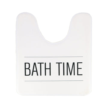 Covoraș De Toaletă Din Microfibră Imprimată 45X75 Cm - White Neo Retro - ramosdecor