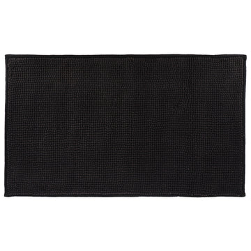 Covoraș Baie Microfibră 45x75 CM - Negru ilustrat într-un decor elegant marca Ramos