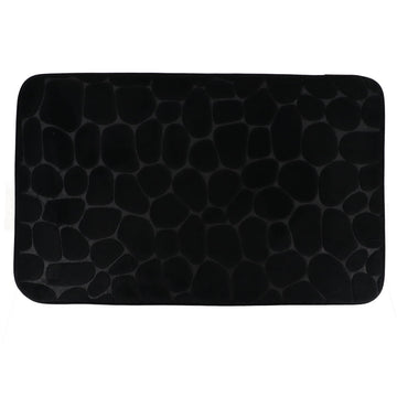 Covoraș Microfibră cu Spumă de Memorie 50x80 cm - Negru - ramosdecor